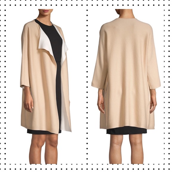 NWT Donna Karan- Open Front Two-Tone Cardigan XS/S - Picture 4 of 12